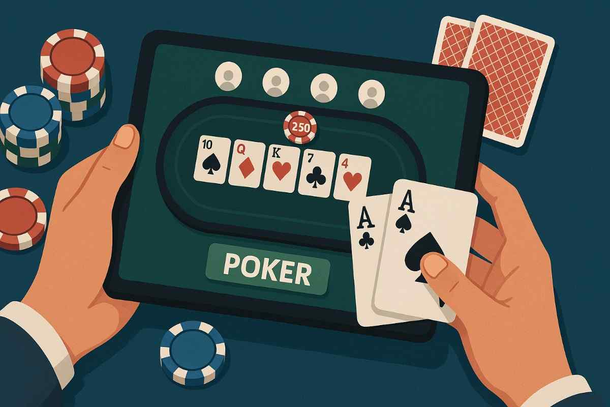 Tela de apostas de poker no 85F bet
